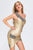 Phillisa One Shoulder Bandage Dress - Golden