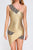 Phillisa One Shoulder Bandage Dress - Golden