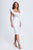 Melany Jacquard Midi Dress - White