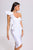 Spak One Shoulder Midi Dress - White