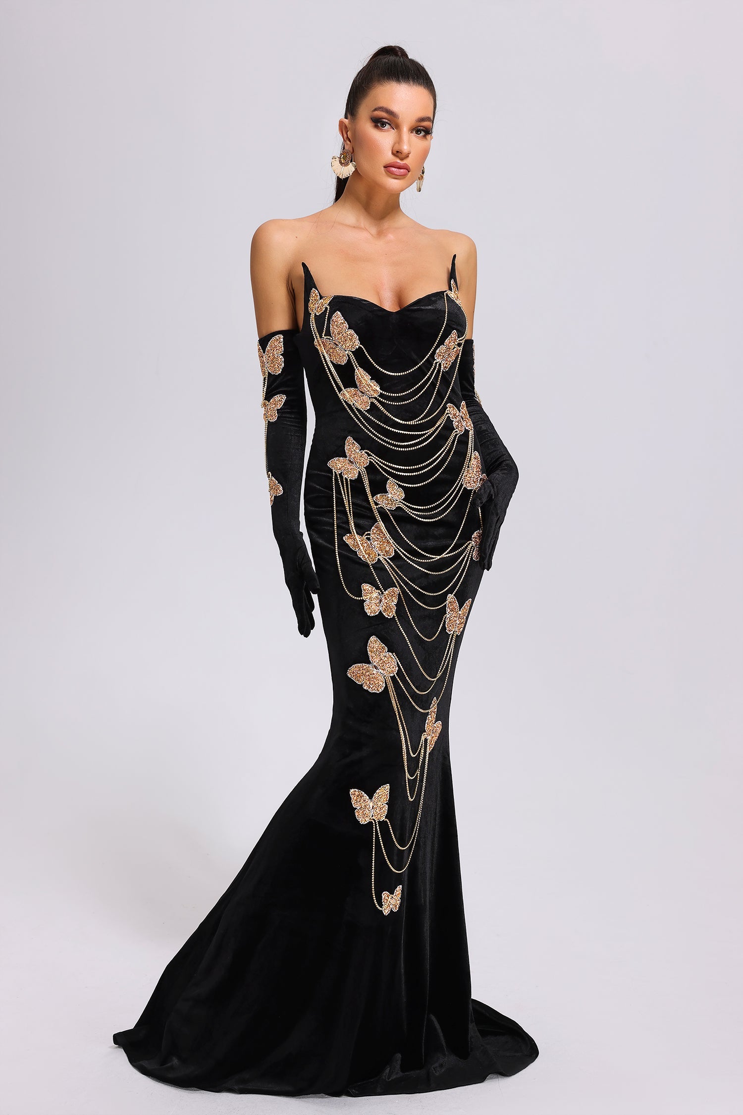 hermosa maxi dress Hermosa maxi dress in ivory lace