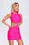 Sorrel Diamante Cutout Mini Bandage Dress - Pink