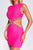 Sorrel Diamante Cutout Mini Bandage Dress - Pink