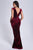 Saffron Velvet Maxi Dress - Red - Bellabarnett