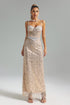 Alakina Pearl Sequins Maxi Dress