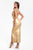 Alyson Metallic Midi Cocktail Bandage Dress