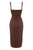 Cereda Chocolate Satin Mini Dress - Bellabarnett