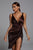 Cereda Chocolate Satin Mini Dress - Bellabarnett