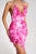 Moda Halter Printed Slit Midi Dress