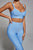 Breenda Bandage Two Pieces Set - Blue - Bellabarnett