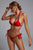 Huxley Diamond Bikini - Red - Bellabarnett
