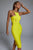 Irana Yellow Midi Bandage Dress - Bellabarnett