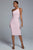 Janan One Shoulder Midi Bandage Dress - Pink - Bellabarnett