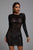 Jojo Cutout Mini Bodycon Dress - Black - Bellabarnett