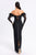 Judy Feather Maxi Bandage Dress