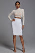 Kiana Pearl Long Sleeve Set - White