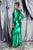 Lakira V-Neck Ruched Maxi Dress