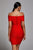 Marta Dress - Red - Bellabarnett