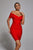 Marta Dress - Red - Bellabarnett