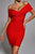 Marta Dress - Red - Bellabarnett