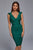 Maxwell Bandage Midi Dress - Green - Bellabarnett