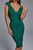 Maxwell Bandage Midi Dress - Green - Bellabarnett