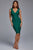 Maxwell Bandage Midi Dress - Green - Bellabarnett