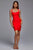 Meadow Bandage Mini Dress - Red - Bellabarnett