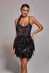 Modivs Sequin Feather Dress