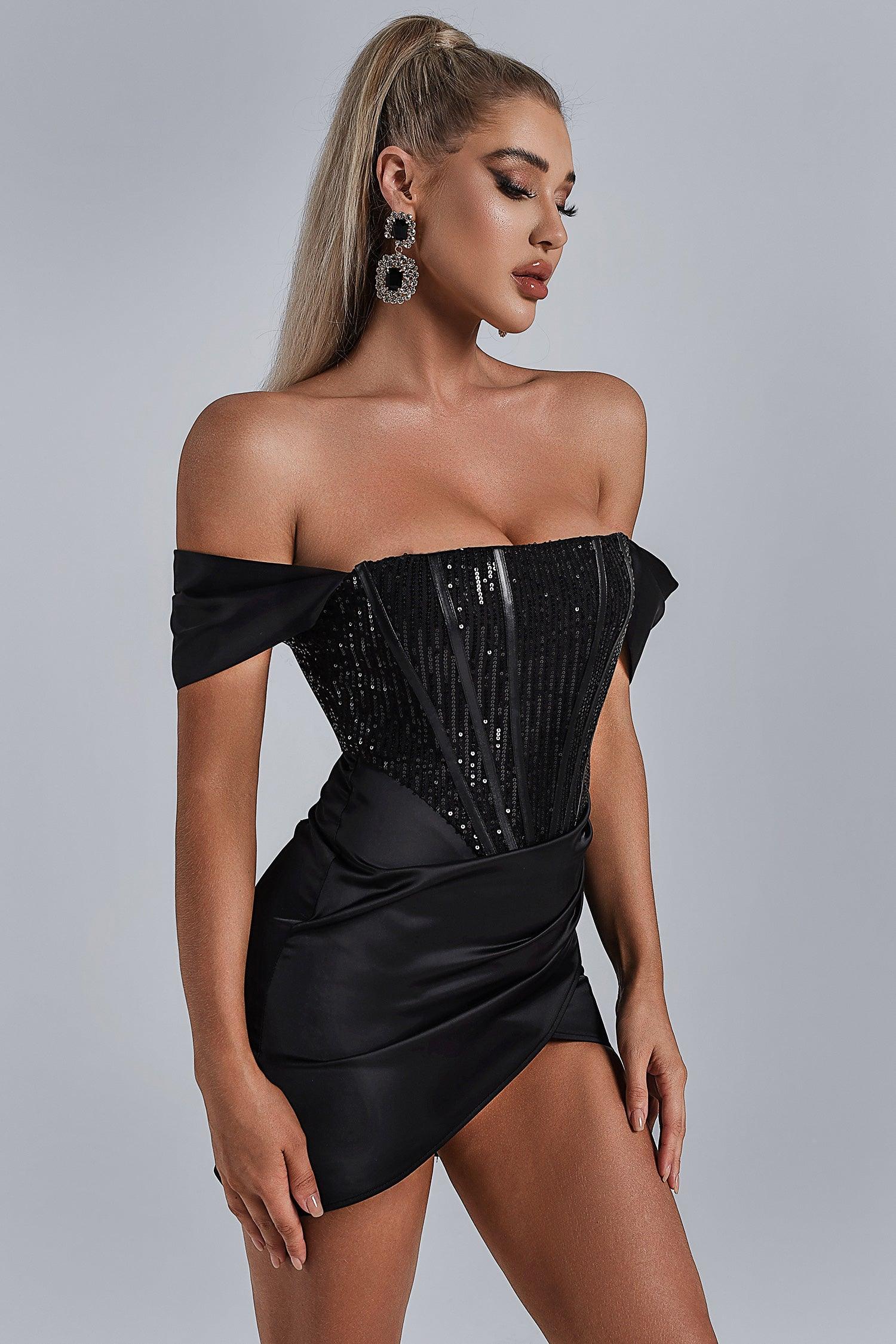 nadia corset dress Erina Corset A-Line Evening Dress
