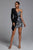 Natalia One Shoulder Sequin Blazer Dress - Silver - Bellabarnett