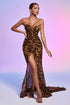 Nava Leopard Mesh Maxi Dress