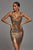 Next Level Diamante Mesh Metal Dress - Bellabarnett