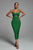 Hollow Bandage Dress - Green - Bellabarnett