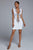 Vlada Embellished Mini Cocktail Dress - White - Bellabarnett