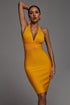 Griselda Halter Lemon Cocktail Dress