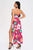 Rakara Floral Halter Slit Maxi Dress