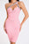 Hanny Crystal Cocktail Dress - Pink