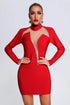 Helene Mesh Mini Bandage Dress