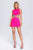 Sorrel Diamante Cutout Mini Bandage Dress - Pink