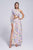 Camila One Shoulder Floral Slit Maxi Dress - Purple