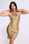 Taaliyah Halterneck Mini Dress - Golden