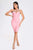 Hanny Crystal Cocktail Dress - Pink