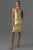 Sukia Mini Bandage Dress - Gold - Bellabarnett