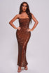 Esther Sequin Backless Maxi Dress