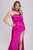 Neal Satin One Shoulder Maxi Dress