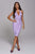 Griselda Halter Cocktail Dress - Purple - Bellabarnett
