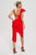 Spak One Shoulder Midi Dress - Red