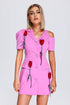 Violet Asymmetric Flower Blazer Dress