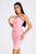 Hanny Crystal Cocktail Dress - Pink